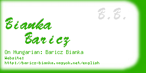 bianka baricz business card